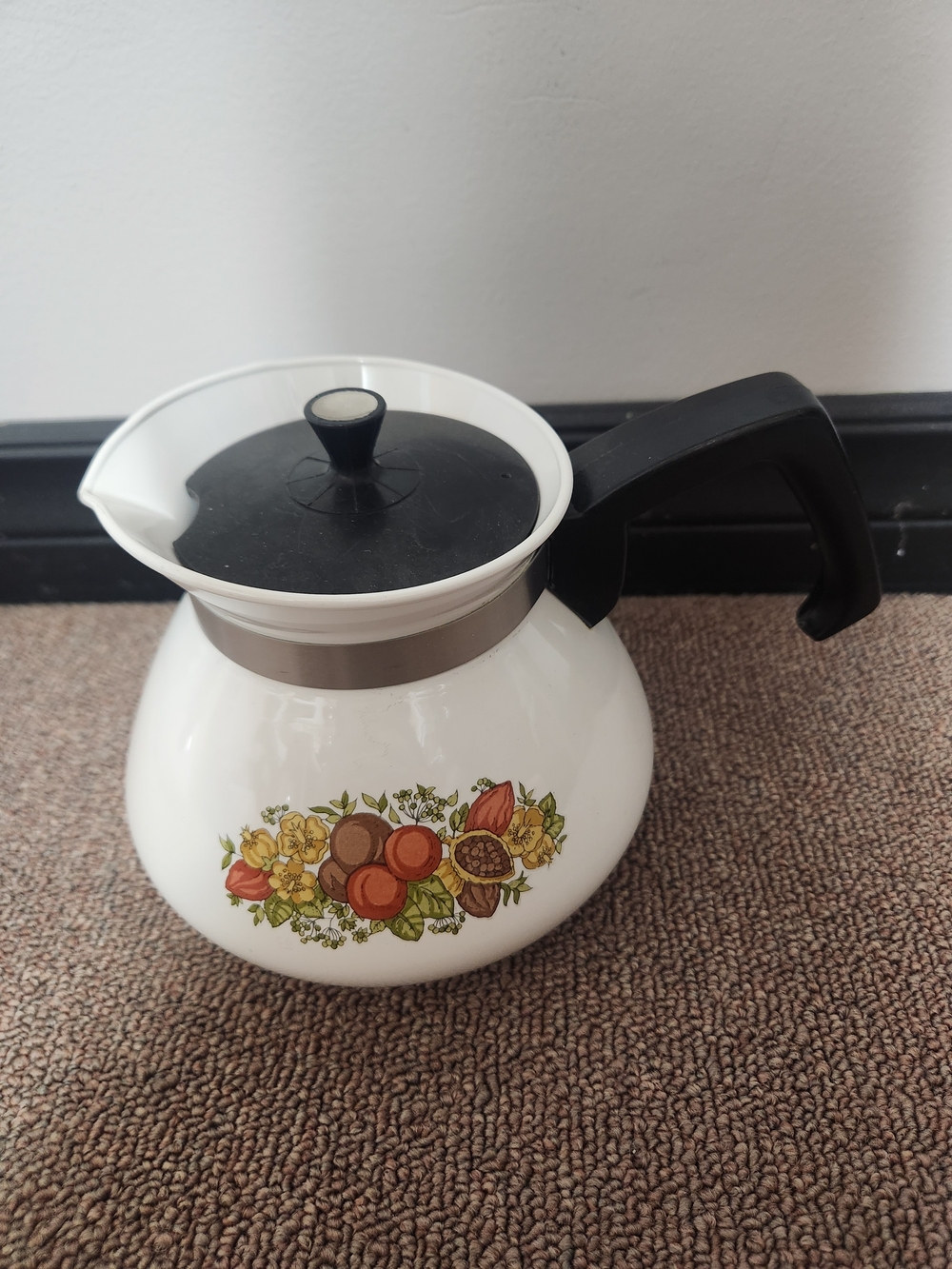 Corning Ware Wildflower 6-Cup Teapot With Lid